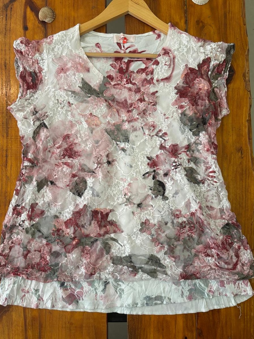 Floral Lace Mesh tee